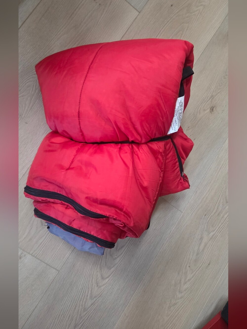 Ozark Trail Red Quilted Sleeping Bag- Bold Solid Red
